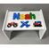 Personalized Name & Symbol Puzzle Stool - White